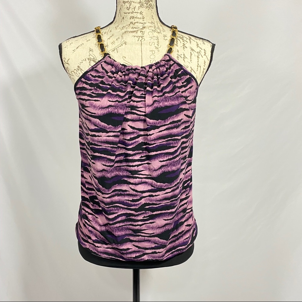 Candy Rain Tiger Print Pink/Purple Top